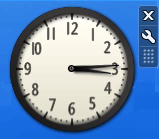 clock desktop widget